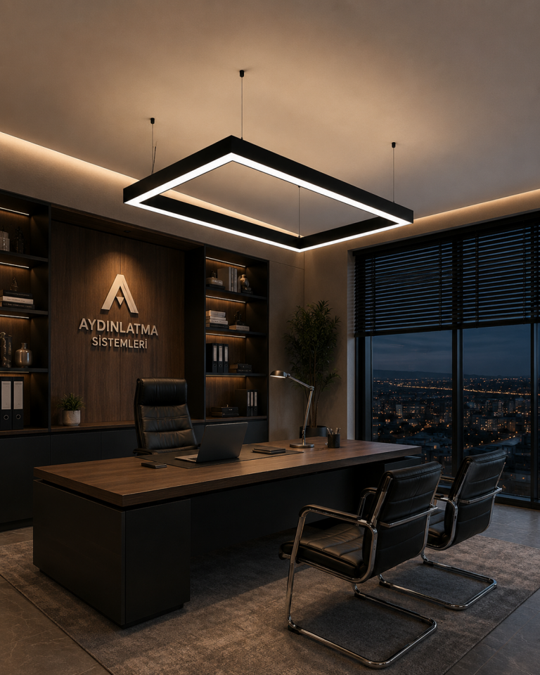 Ofis İçin Modern LED Sarkıt Avize Dikdörtgen Linear Aydınlatma Toplantı Odası 120 cm