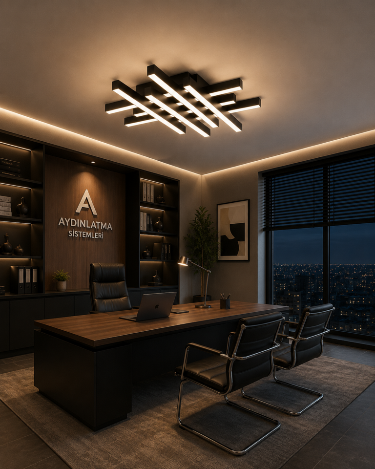 Hasır Model Modern LED Sarkıt Avize Dekoratif Linear Aydınlatma Cafe Restoran İçin