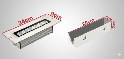 20 CM SIVAALTI WALLWASHER AYDINLATMA