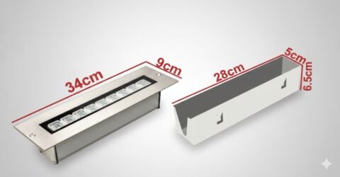 30 CM SIVAALTI WALLWASHER AYDINLATMA