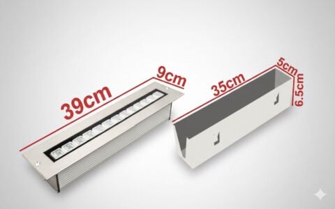 35 CM SIVAALTI WALLWASHER AYDINLATMA