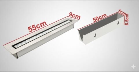 50 CM SIVAALTI WALLWASHER AYDINLATMA