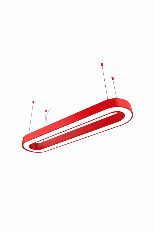 Kırmızı Passion Model Modern LED Sarkıt Avize Dekoratif Linear Aydınlatma Premium Tasarım