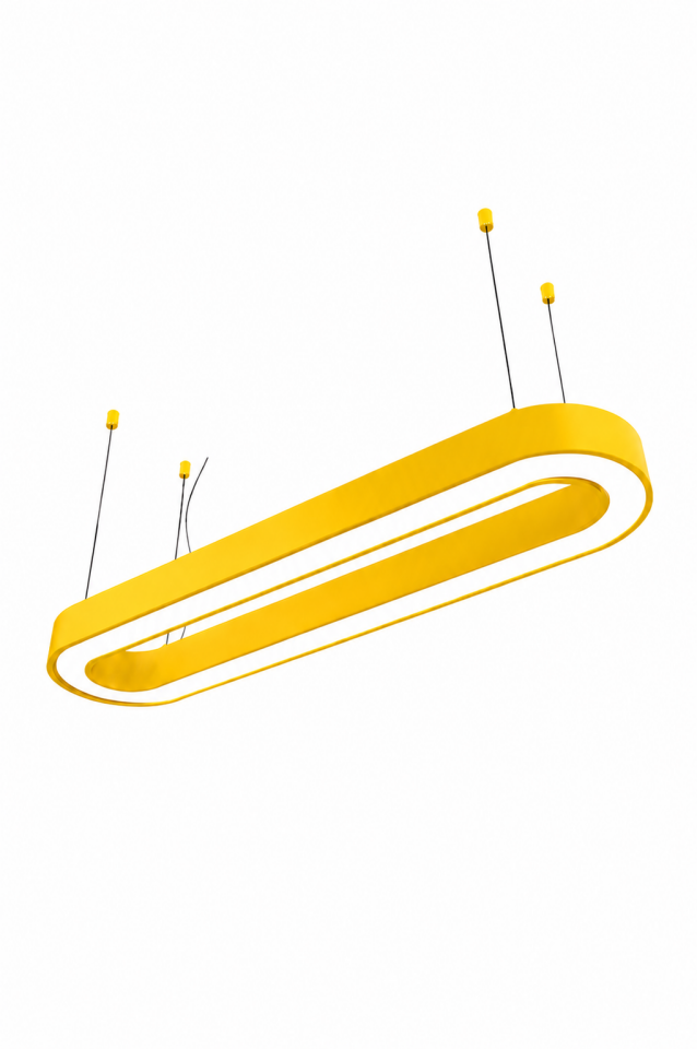 Sarı Passion Model Modern LED Sarkıt Avize Dekoratif Linear Aydınlatma Premium Tasarım