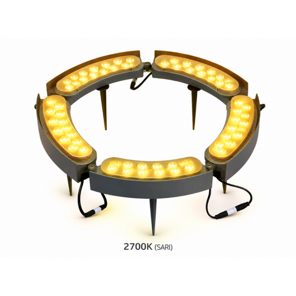 2700K Sarı Led Halka Palmiye Ağaç Aydınlatma Armatürü IP68