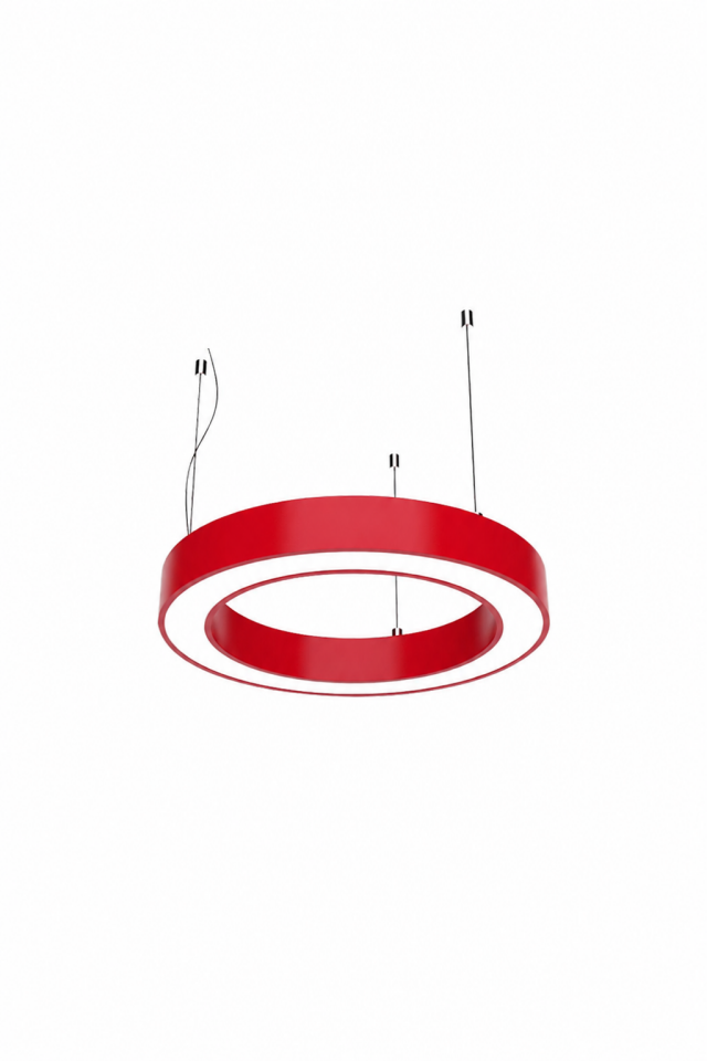 Modern Kırmızı Halka Sarkıt Linear Aydınlatma LED Armatür