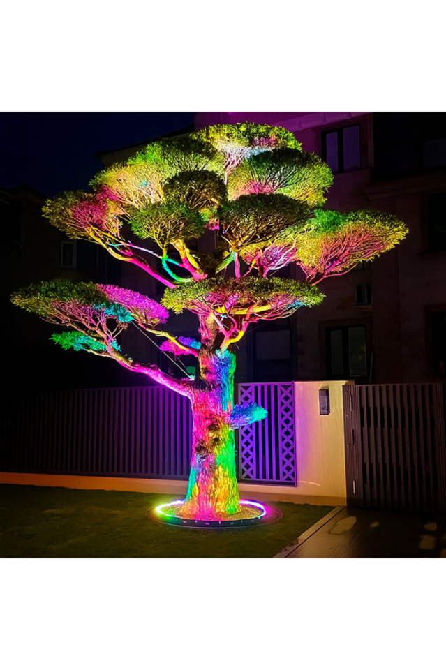 Palmiye Ağaç ve Sütun Aydınlatma Armatürü