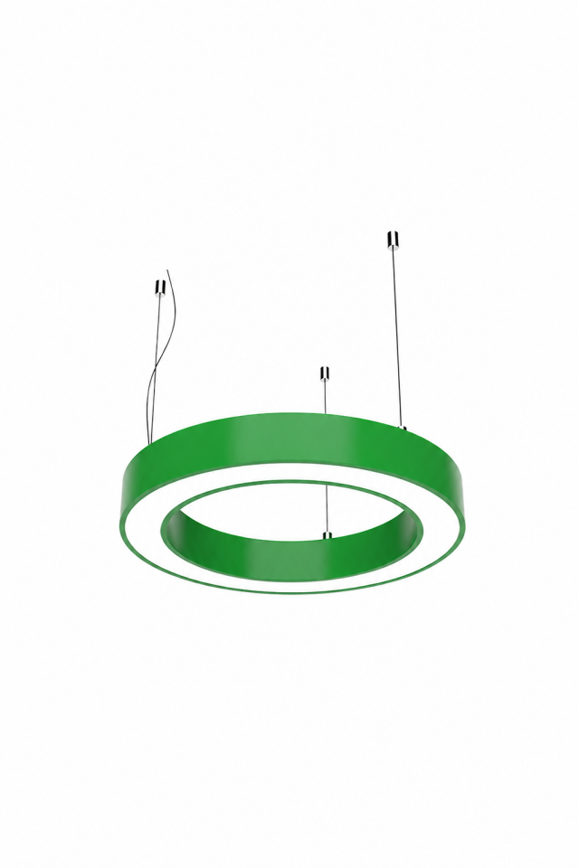 Modern Yeşil Halka Sarkıt Linear Aydınlatma LED Armatür